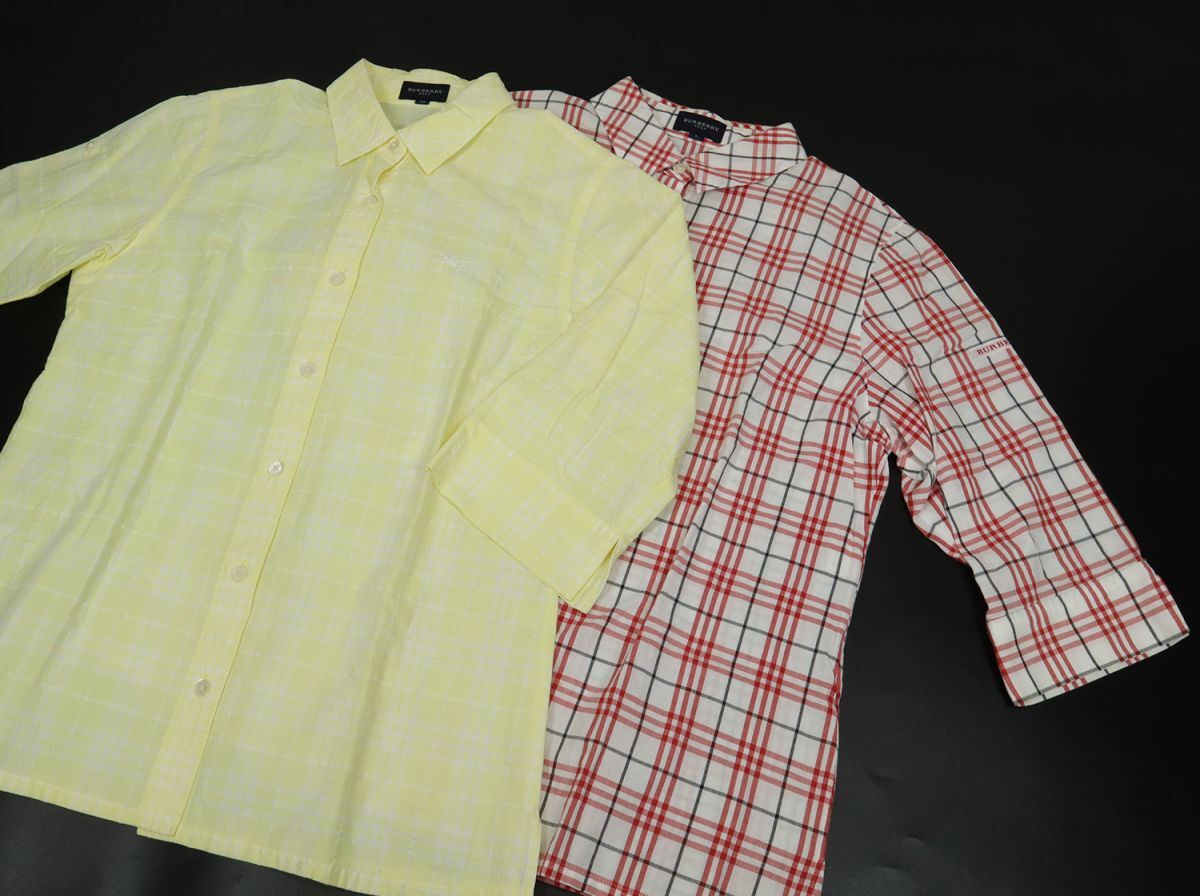I5313 BURBERRY GOLF バーバリー ゴルフ レディース シャツ2点 七分袖