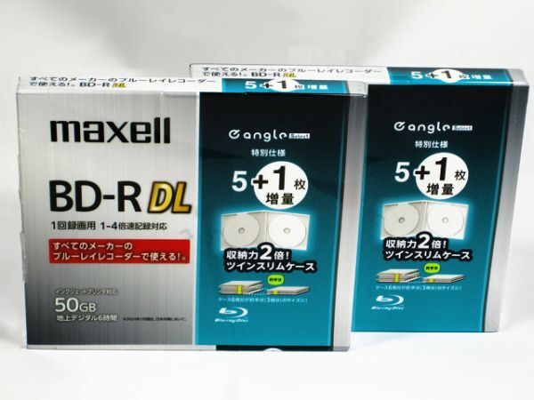 ■　maxell　録画用BD-R　50GB　1-4倍速　(BRV50WPG6SE4) 緑