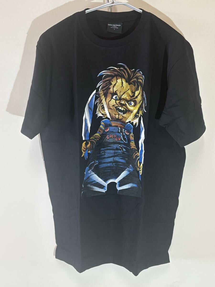 BROADWAY ブロードウェイ チャイルドプレイ チャッキー グラフィックTシャツ映画プリント ホラー ビッグプリント 未着用品