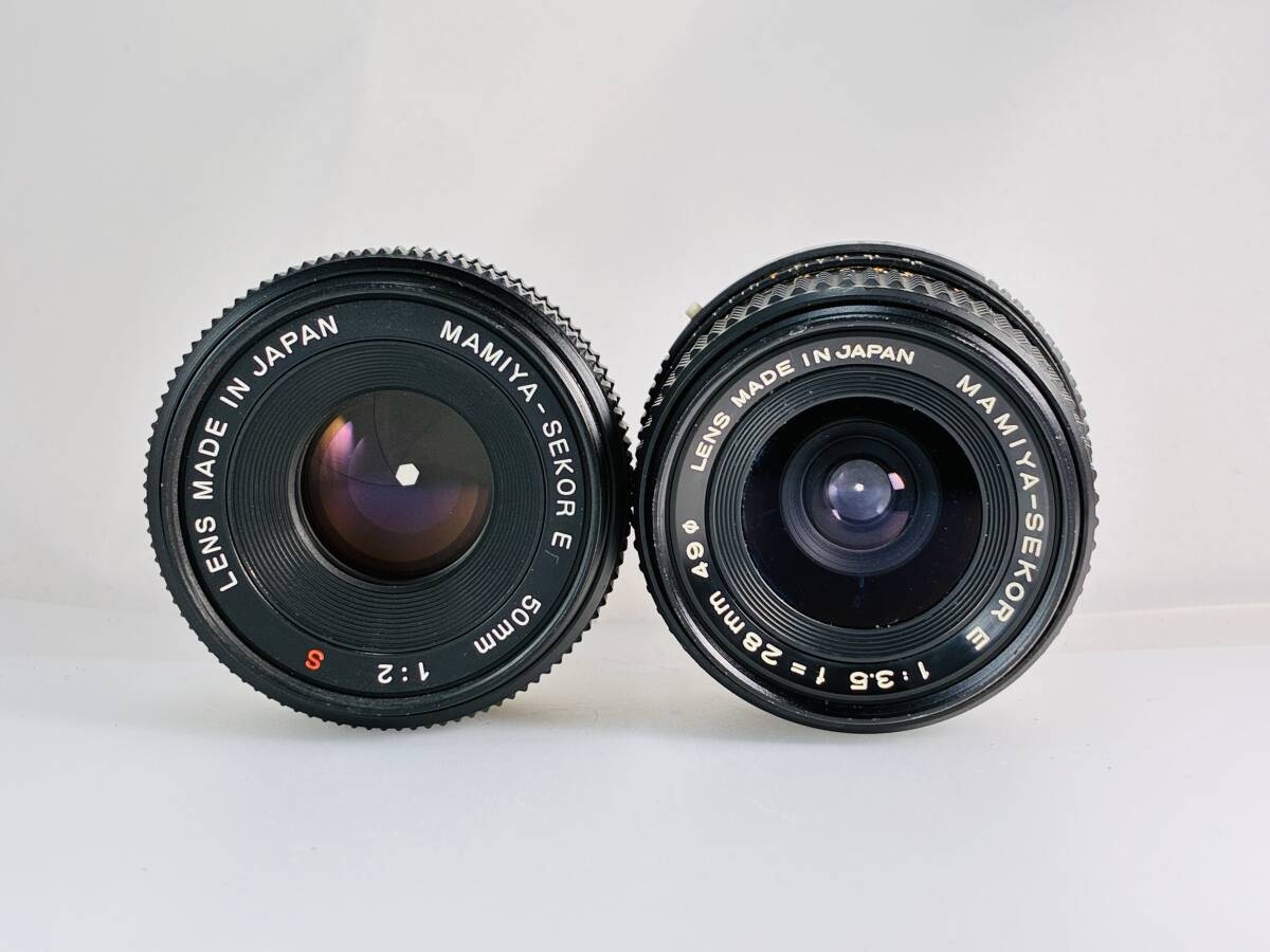 ★2本まとめ★ マミヤ MAMIYA SEKOR E 28mm F3.5 / SEKOR E 50mm F2 S #S0271
