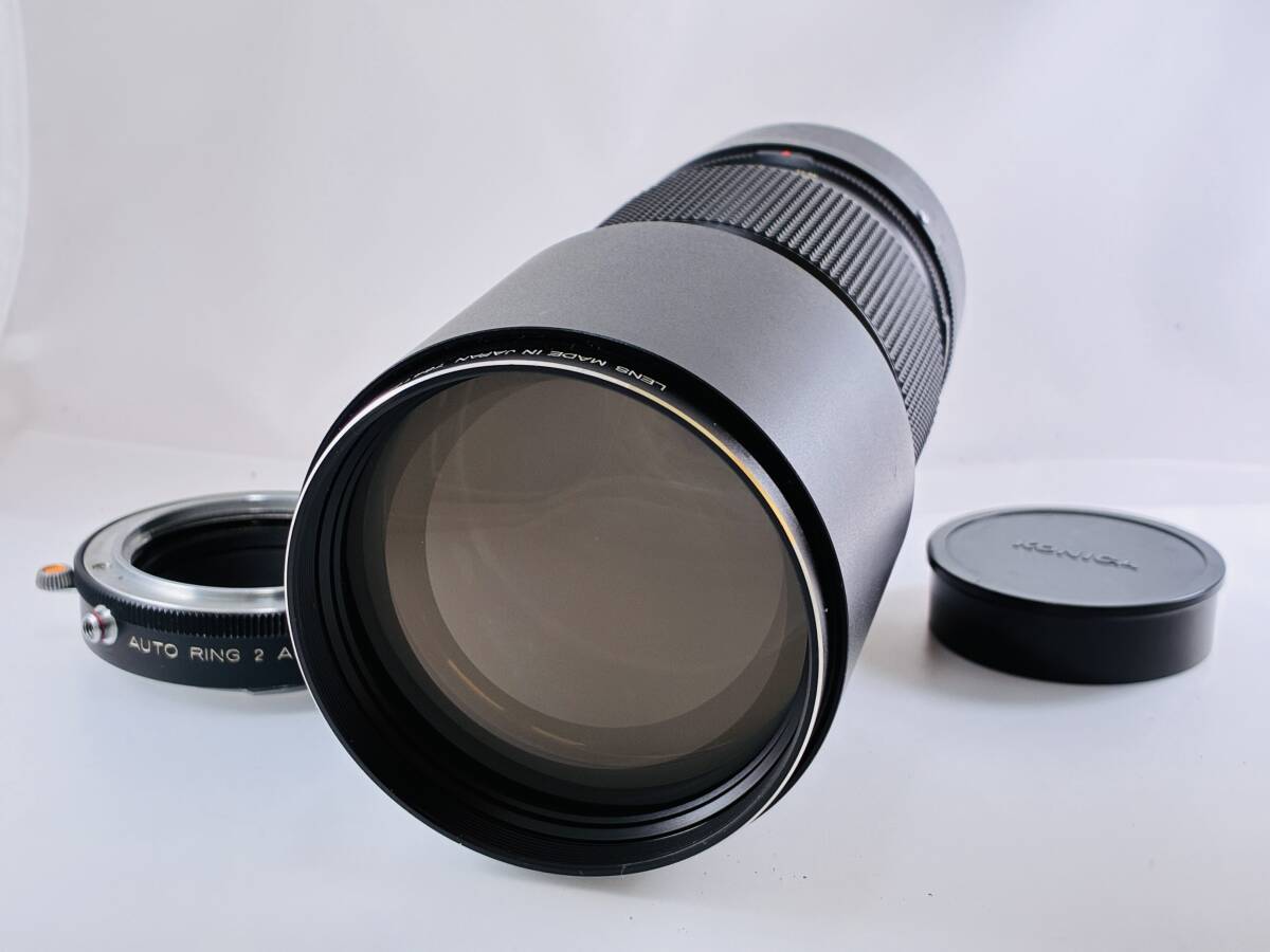 ★訳あり実用品★ コニカ KONICA HEXANON AR 300mm F4.5 動作品 ★AUTO RING 2 AR 付属！ #S0287