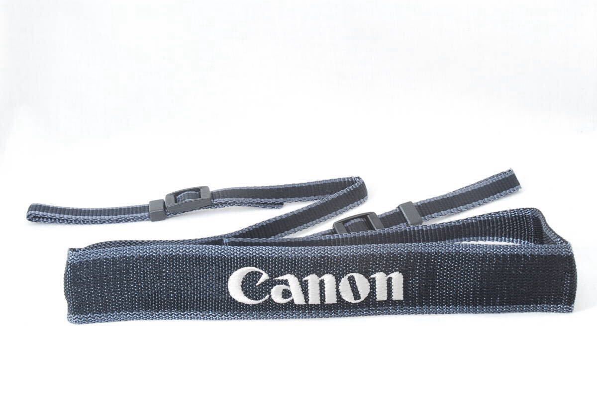 ☆未使用☆Canon キヤノン 刺繍文字 黒色(ブラック)×グレー×シルバー カメラ ストラップ フィルム ショルダー ネック Camera Strap☆