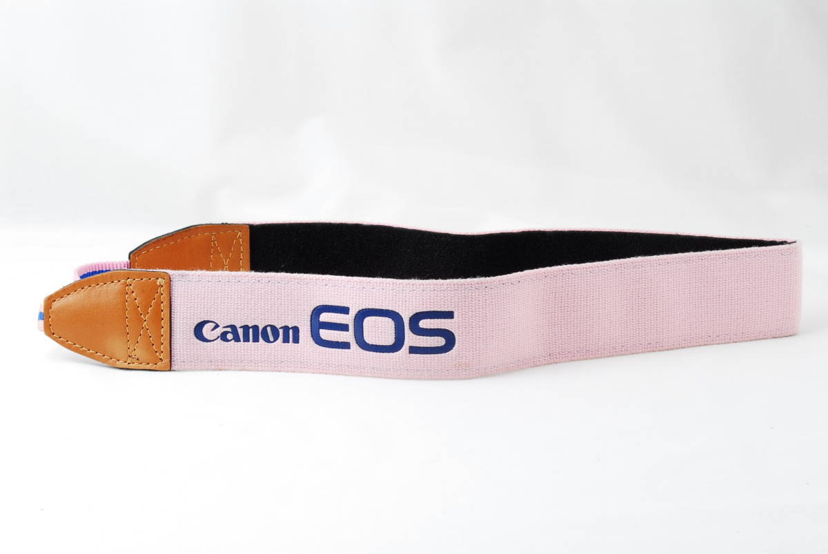 ☆Canon キヤノン CPE ピンク 青色 カメラ ストラップ EOS イオス CANON’S PERSONAL EQUIPMENT ショルダー ネック Camera Strap☆　