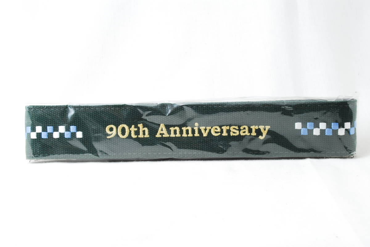 ☆未使用☆オリンパス OLYMPUS 90th Anniversary カメラ ストラップ 刺繍文字 緑色(グリーン)×金色(ゴールド) 90周年記念 camera strap☆