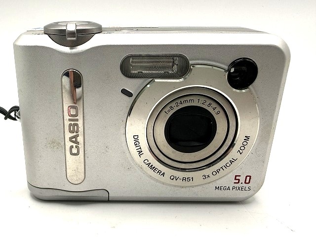 ◎H020 CASIO カシオ QV-R51 コンパクトデジタルカメラ 通電確認済 本体のみ 現状品