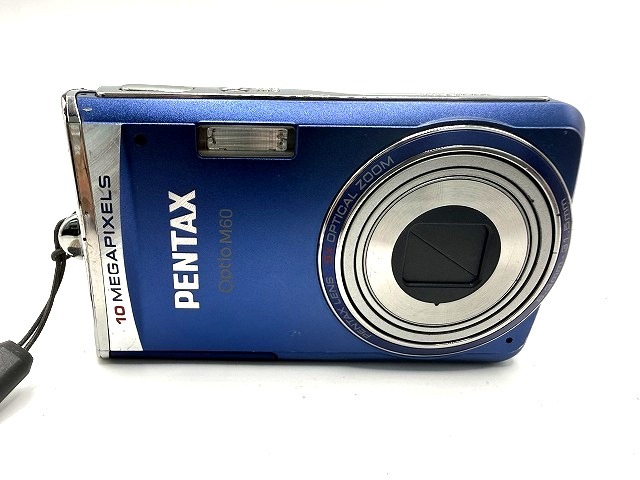 ◎H024 PENTAX ペンタックス Optio M60 コンパクトデジタルカメラ 通電確認済 本体のみ 現状品