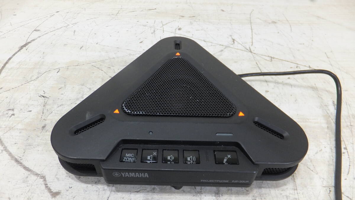 ②YAMAHA ヤマハ PJP-20UR WEB会議用 マイクスピーカー 通電確認のみ