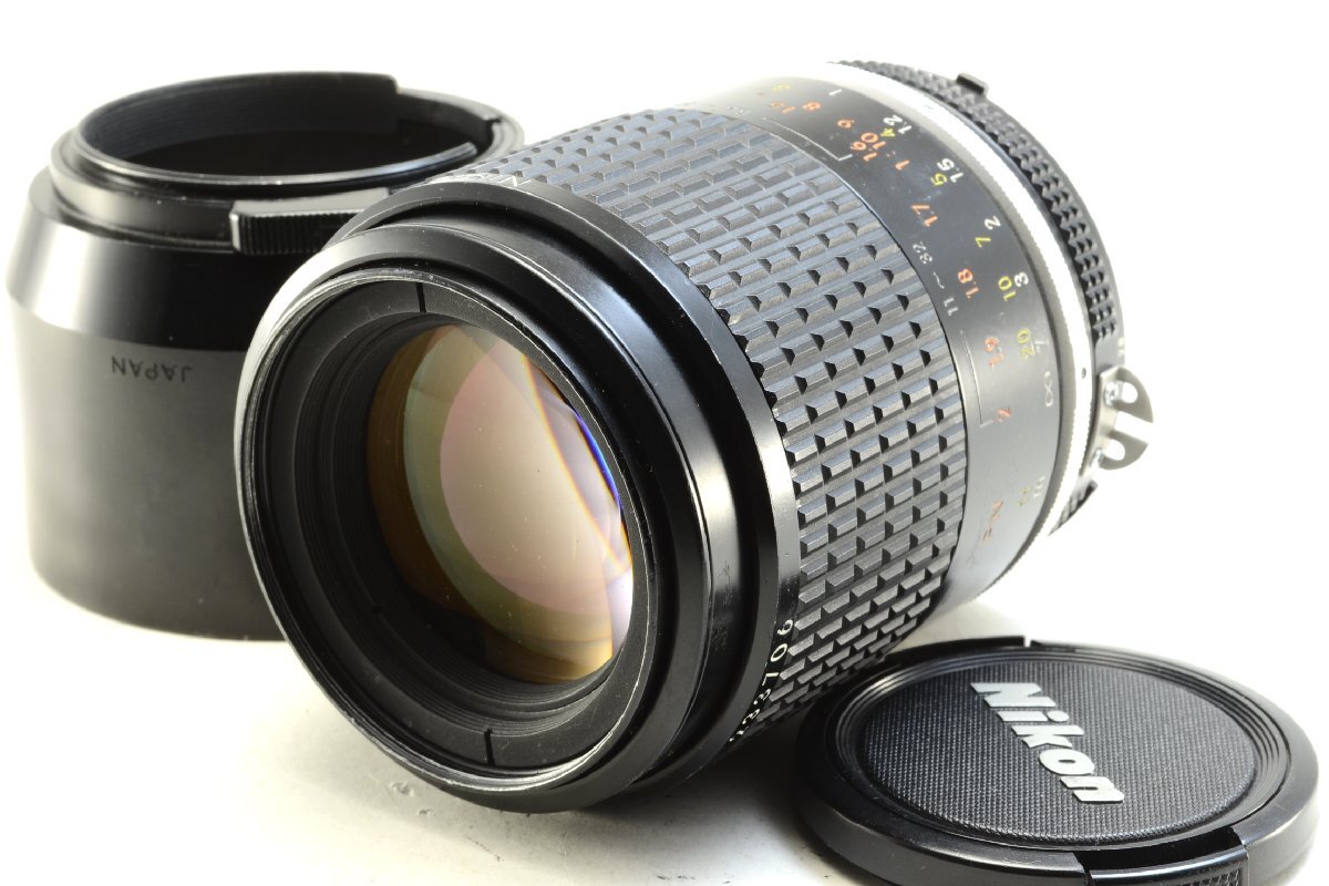 【難有】Nikon ニコン Ai-S Micro NIKKOR 105mm F2.8 / フード付 #4983