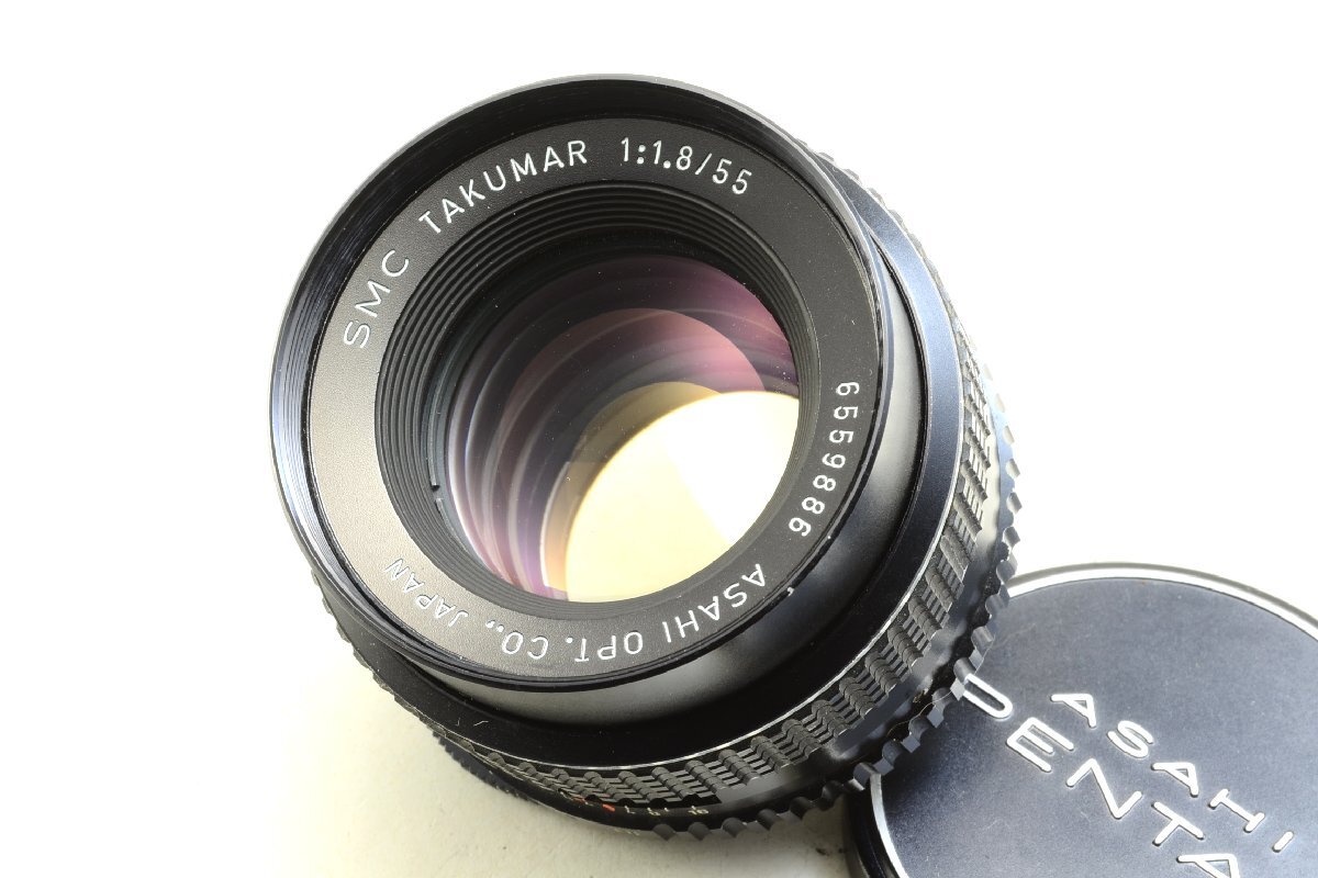 【良品】ASAHI SMC TAKUMAR 55mm F1.8 / M42マウント #4988