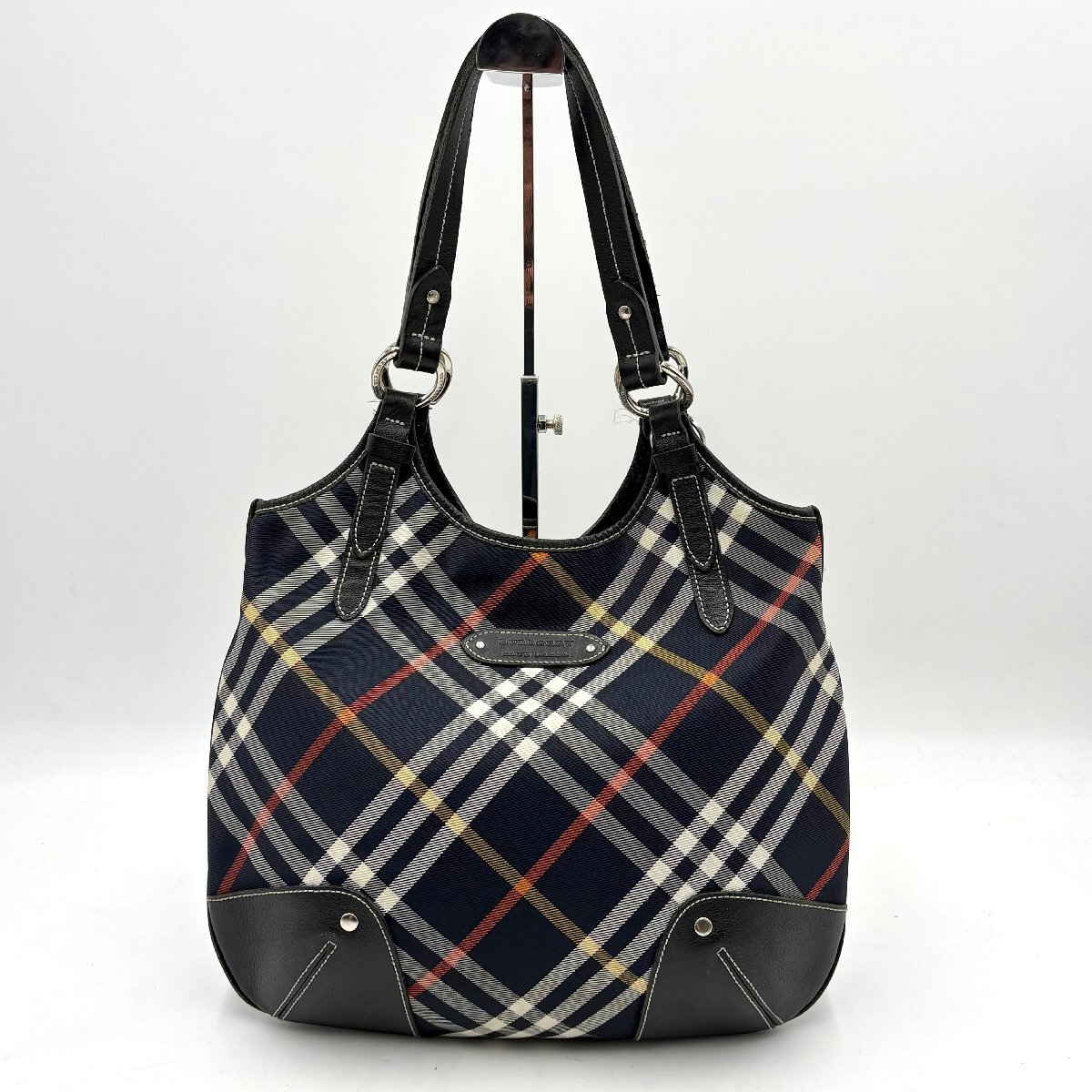 1円/極美品◎BURBERRY BLUE LABEL バーバリーブルーレーベル ブルレチェック ショルダーバッグ トートバッグ バーバリー 肩掛け可