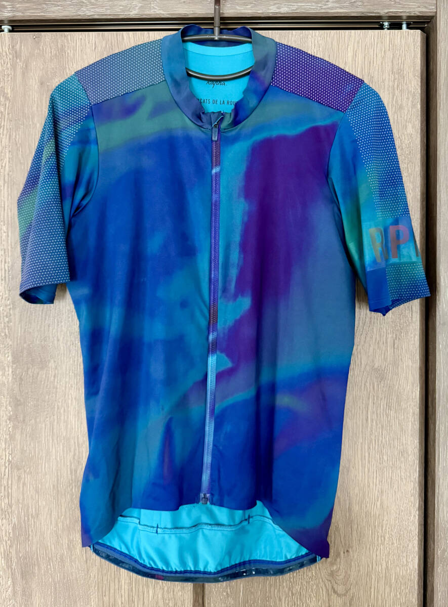 「中古・美品」 RAPHA PRO TEAM CRIT JERSEY ラファ プロチーム クリテ ジャージ （Lサイズ、青）