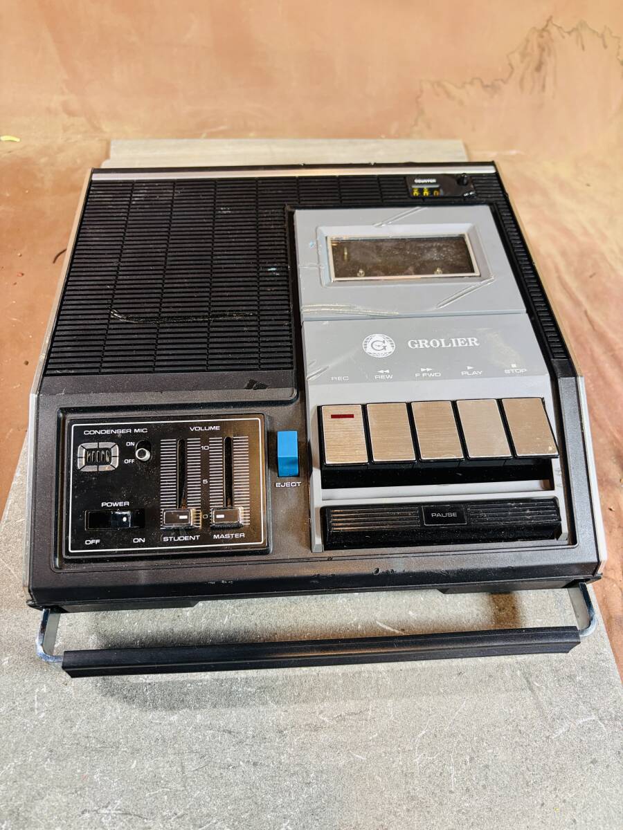 418 GROLIER MR-4001LL カセットレコーダー 中古 動作未確認