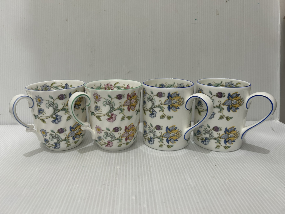 C799A　MINTON ミントン　マグカップ　花柄　ペア×２　