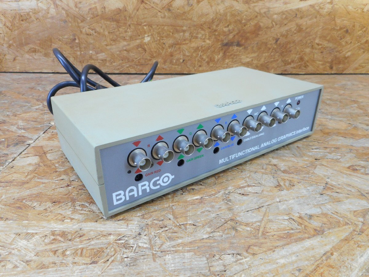 ◎【通電のみ確認】BARCO MULTIFUNCTIONAL ANALOG GRAPHICS Interface アナロググラフィックスインターフェース 中古 現状品◎Z-3926