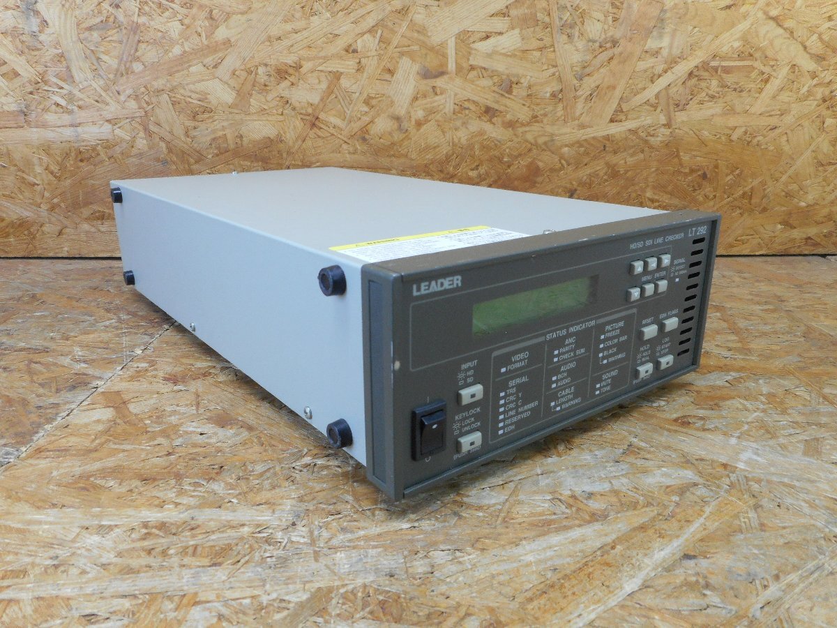 ◎【簡易動作確認】LEADER LT292 HD/SD SDI LINE CHECKER 現状品◎Z-3946