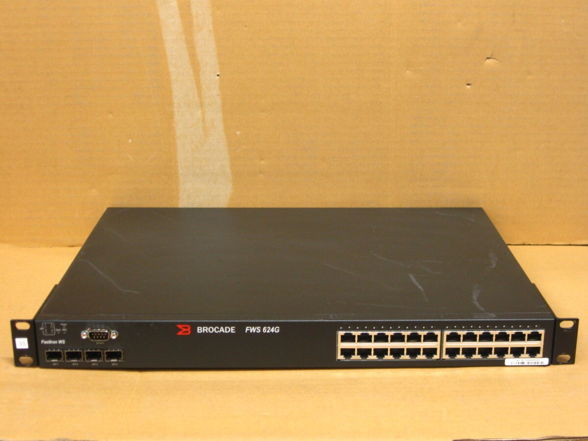 ▽Brocade FWS 624G FastIron WS 24ポート ギガビットスイッチ