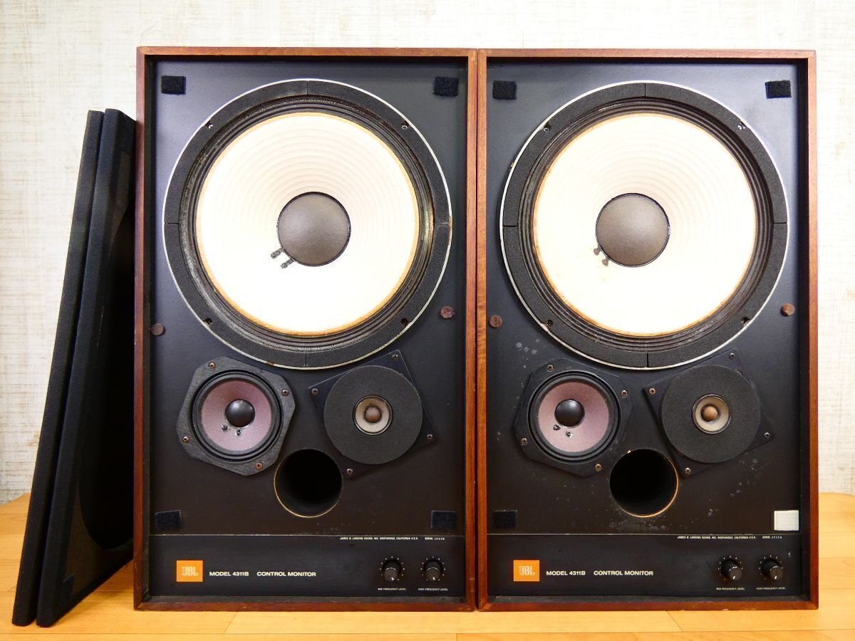 ★ (YG-43) JBL 4311B MONITOR CONTROL スピーカー ペア 音響機器 オーディオ ※現状渡し/音出しOK！ @140×２個口 (1)