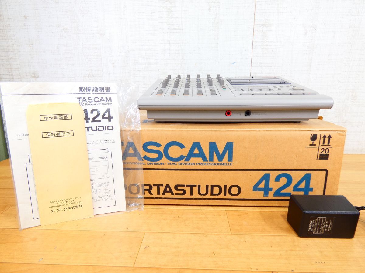 (GF-26) TASCAM タスカム 424 PORTASTUDIO マルチトラックレコーダー 元箱 音響機器 機材 ※簡易動作OK！ @120 (4)