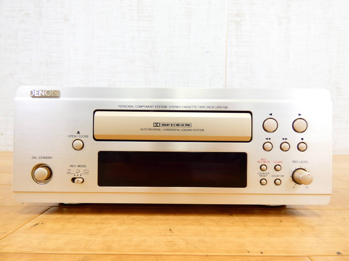 S) DENON デノン UDR-F88 カセットデッキ 音響機器 オーディオ ※ジャンク/通電可！ ② @80 (4)