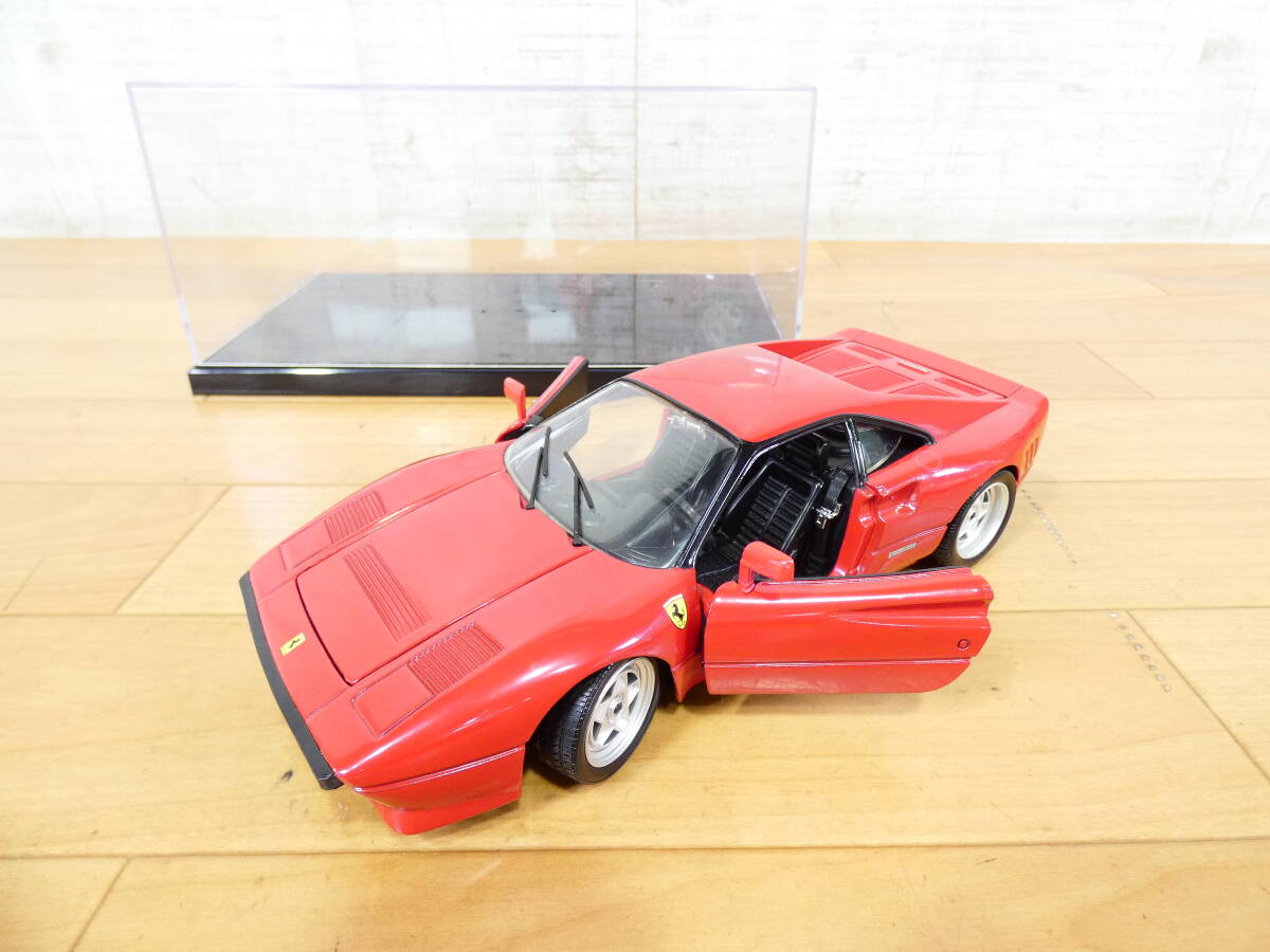 (S)◎マテル社 ダイキャストミニカー ホットウィール フェラーリ 288 GTO レッド 1/18スケール 全長約24cm 1998年 おまけ付き ＠80(5)