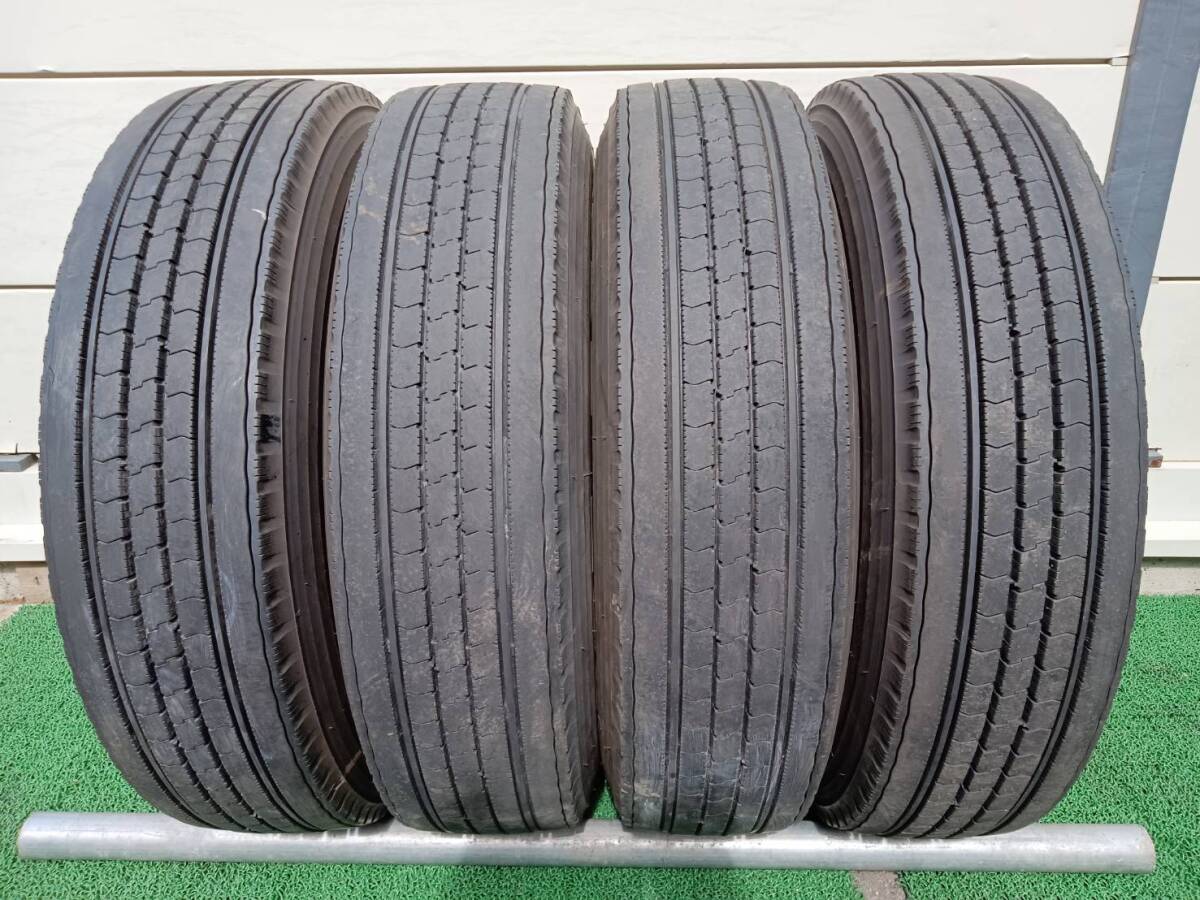 ★残り溝約6.0-10.0mm★20.24年製★ ブリヂストンR225 225/80R17.5 123/122L　4本セット　K671