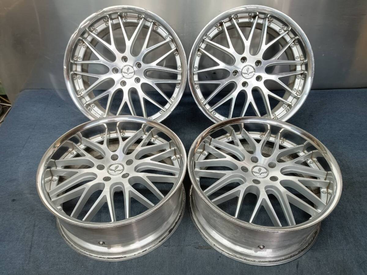 ★希少品★ RAYS Black Fleet V210 20×8.5J/9.5J +30 5H-114.3 4本セット クラウン・セルシオ・マークX等