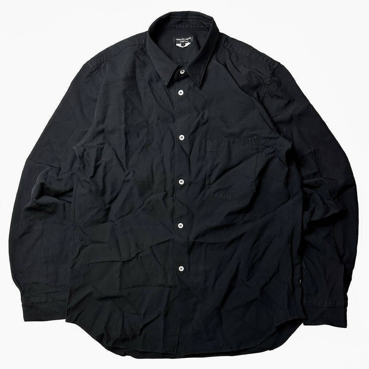 ポリエステル縮絨 シャツ 山口一郎 コムデギャルソンオムプリュスHOMME PLUS Garment Milled Boiled Polyester Shirtエステル縮絨 ポリ縮絨