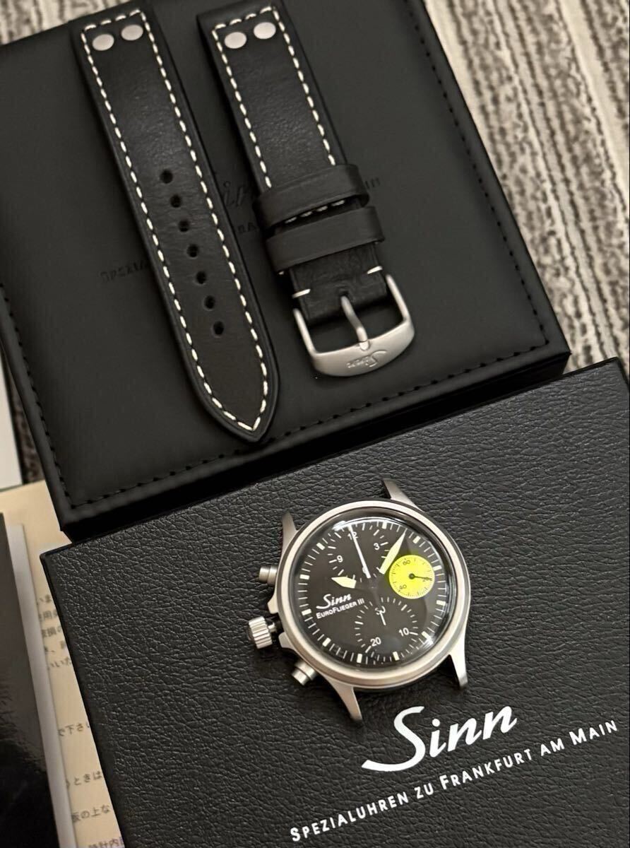 ドイツ製 Sinn 356 . EURO FLIEGER . III 自動巻 クロノグラフ 日本限定100本 軍用 パイロット レフティ ホッタ社 正規品 ジン フリーガー