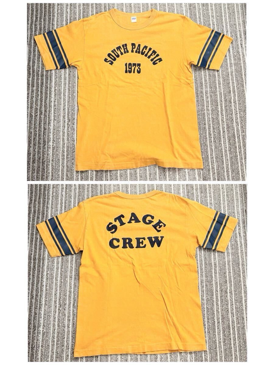 日本製 ウエアハウス ダブルワークス Tシャツ ラバープリント SOUTH PACIFIC 1973 STAGE CREW アメリカ ビンテージ スタイル