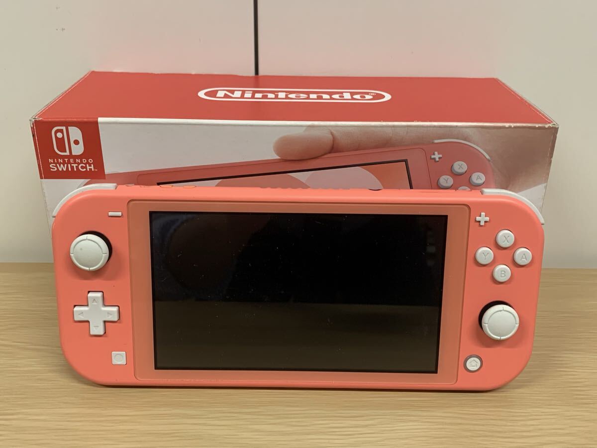 T13573【通電確認済み】ニンテンドー スイッチ ライト Switch Lite HDH-001 ピンク ゲーム機 箱有