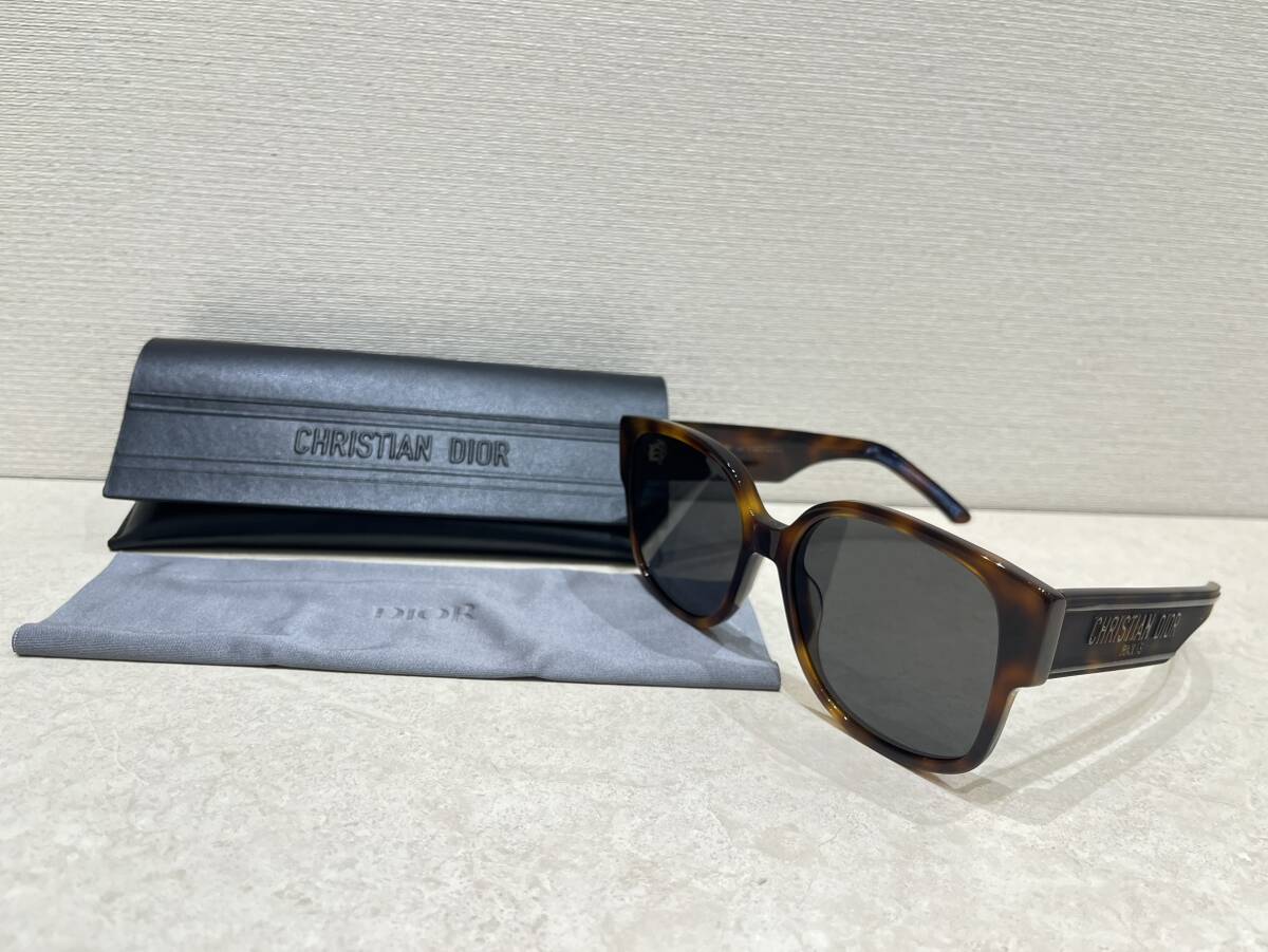 MQ140 【正規品】 CHRISTIAN DIOR クリスチャン ディオール Wildior SU 26A0 サングラス ブラウン 綺麗品 ケース付き 現状品