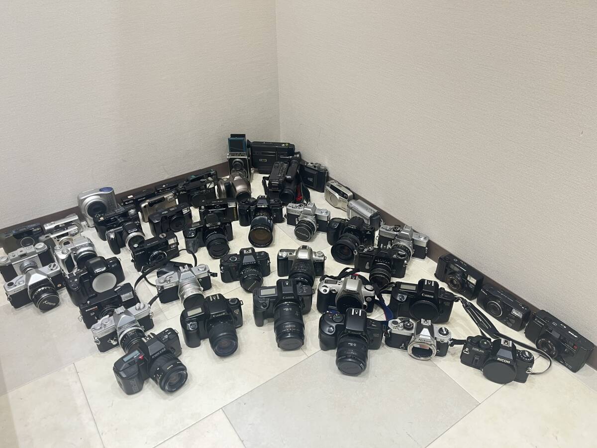MQ142 【大量おまとめ】 Canon Nikon PENTAX キャノン ニコン リコー ペンタックス ミノルタ 一眼レフカメラ カメラ ジャンク 48点おまとめ