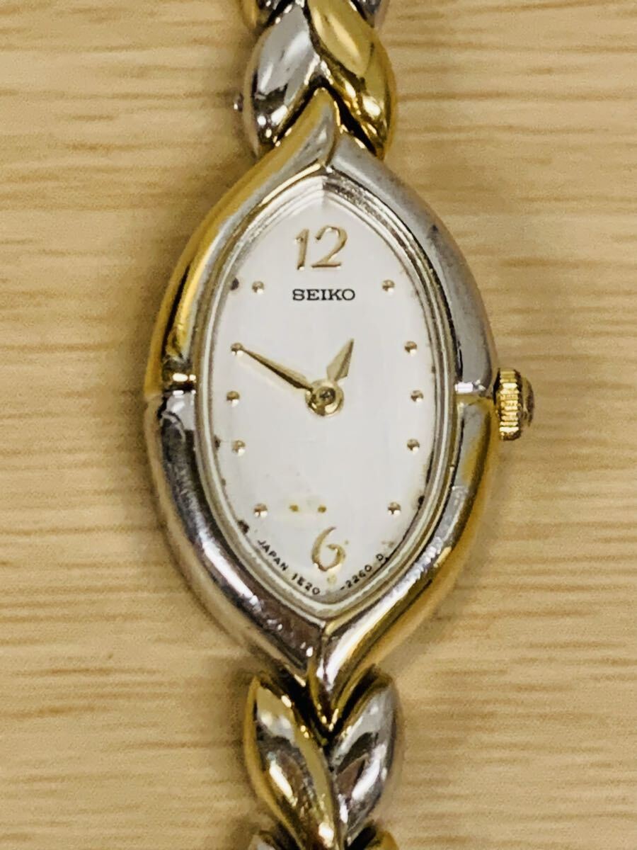 T13661【動作未確認】SEIKO セイコー 1E20-6330 腕時計 レディース