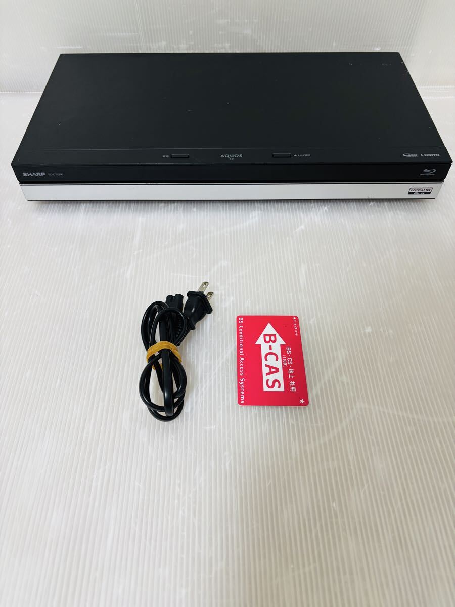【1円スタート！】シャープ　sharp　BD-UT2200　BDレコーダー　2TB 2チューナー　 4K　通電OK　260531S