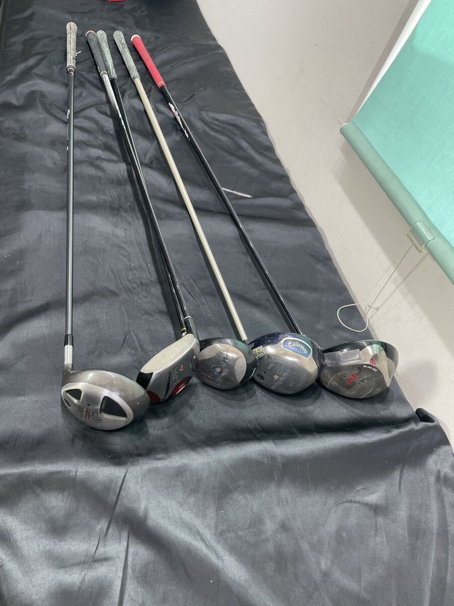 170 5.5.11 ゴルフクラブまとめて　現状ジャンク 本　No.5 SRIXON GREAT BIG BERTHA ST Andrews SRIXON タイトリスト　 ドライバー等まとめ