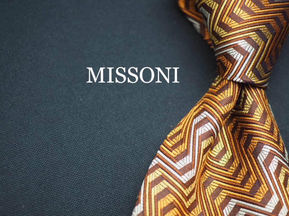 美品【MISSONI ミッソーニ】 J 1009 SILK ブランド ネクタイ 古着 良品 転売 仕入