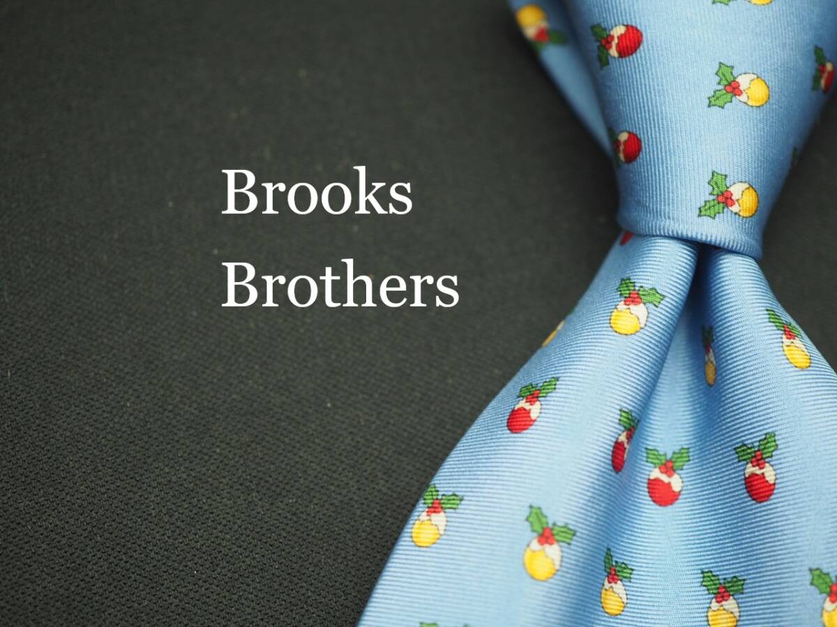 美品【BROOKS BROTHERS ブルックスブラザーズ】 J 1239 SILK ブランド ネクタイ 古着 良品 転売 仕入