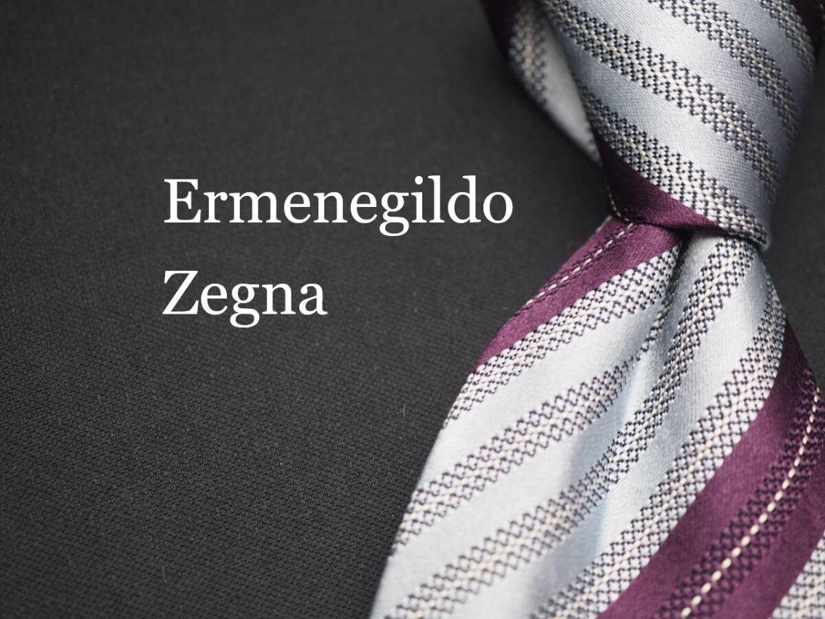 【Ermenegildo Zegna エルメネジルドゼニア】 J 1362 SILK ブランド ネクタイ 古着 良品 転売 仕入