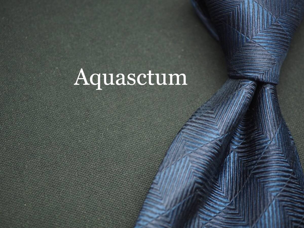 【Aquascutum アクアスキュータム】 J 1452 SILK ブランド ネクタイ 古着 良品 転売 仕入