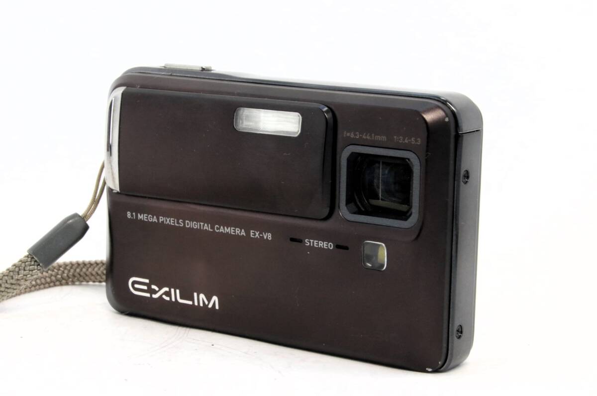 【元箱付・動作品】CACIO EXILIM EX-V8 ブラック コンデジ デジタルカメラ 取説あり 
