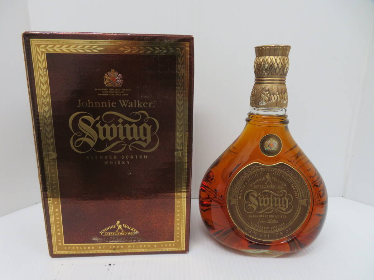 ジョニーウォーカー　スイング　スコッチウイスキー　旧ラベル　未開栓　750ｍｌ　43％　箱付　Johnnie Walker Swing　　　　　310