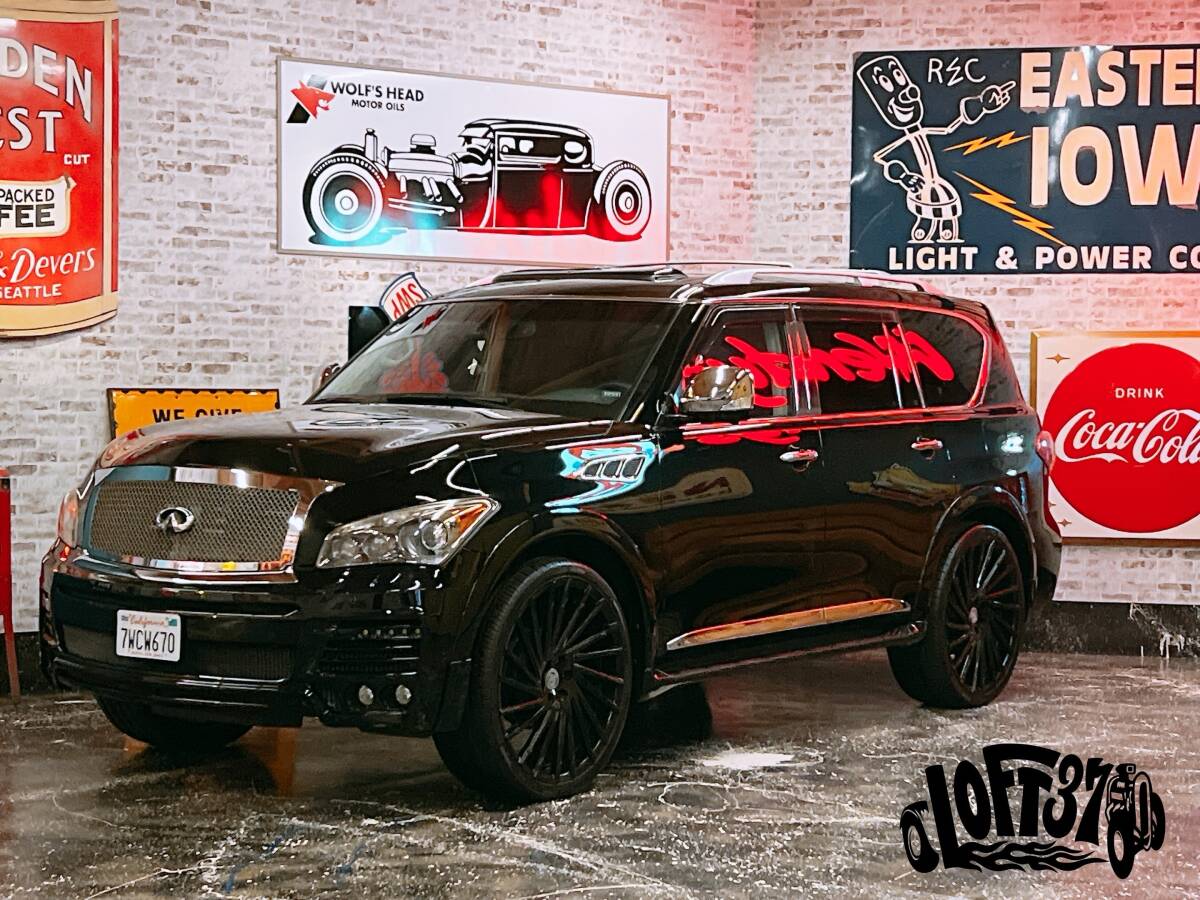 【新車並行/実走行】2013y/INFINITI/QX56/M,z SPEED/LEXANI26インチAW/車検R10年6月迄/カーFAX オートチェック有/全国陸送可能