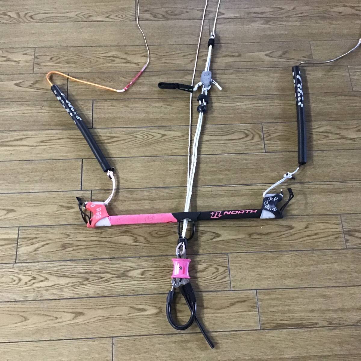 【中古カイトボード】NORTH KITEBOARDING ノースカイト【KITE BAR 50/45cm 4LINES】ハイＹ仕様 カイトボードバーラインセット