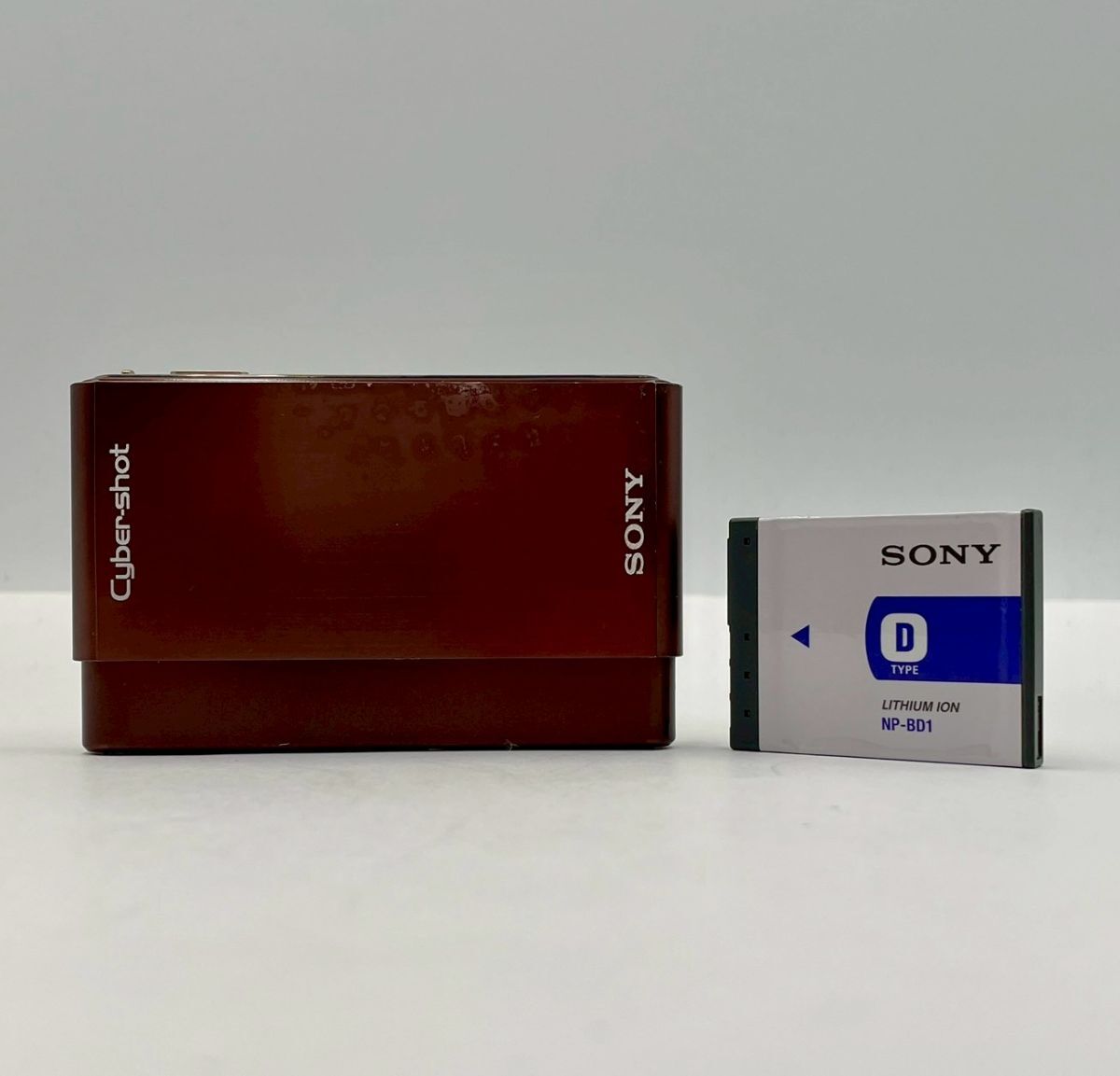 1円～⑤【動作確認済】SONY ソニー CyberShot DSC-T77 ブラウン コンパクトデジタルカメラ 本体 バッテリー 付き コンデジ デジカメ＃③73