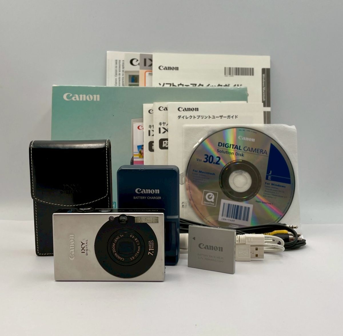 1円～⑤【動作確認済】Canon キヤノン IXY Digital10 シルバー PC1228 コンパクトデジタルカメラ 本体 バッテリー 充電器 他付き#③71
