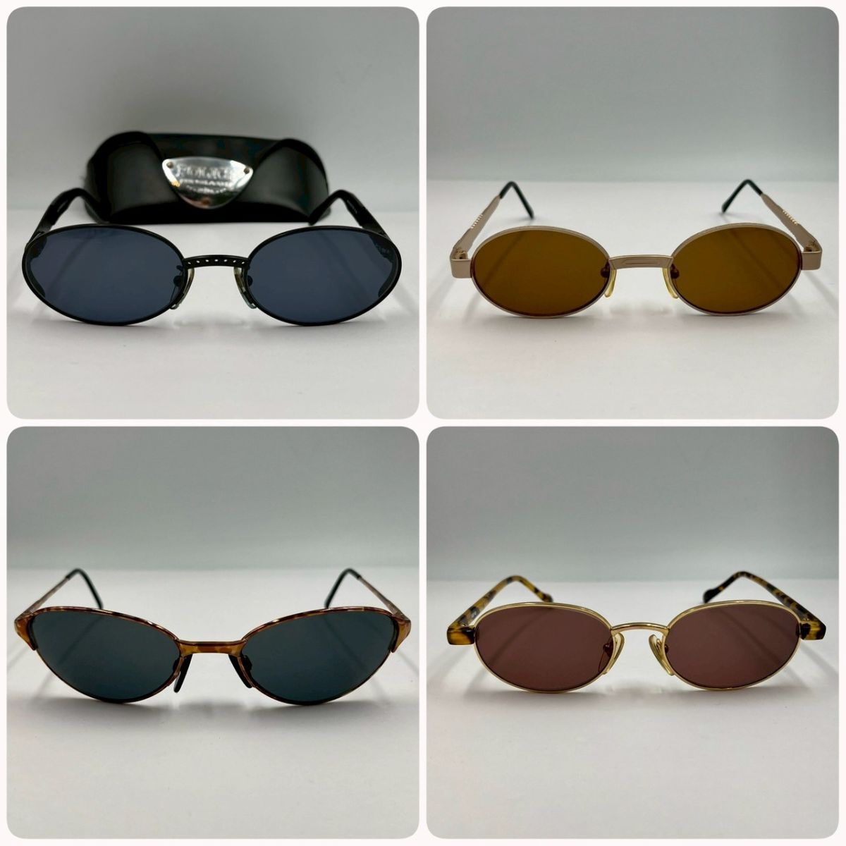 1円〜③ポリス ARNETTE VENCCO VENI 等 ブランド サングラス 4点 まとめ ケース付 アイウェア べっ甲調 メタルフレーム ＃③34