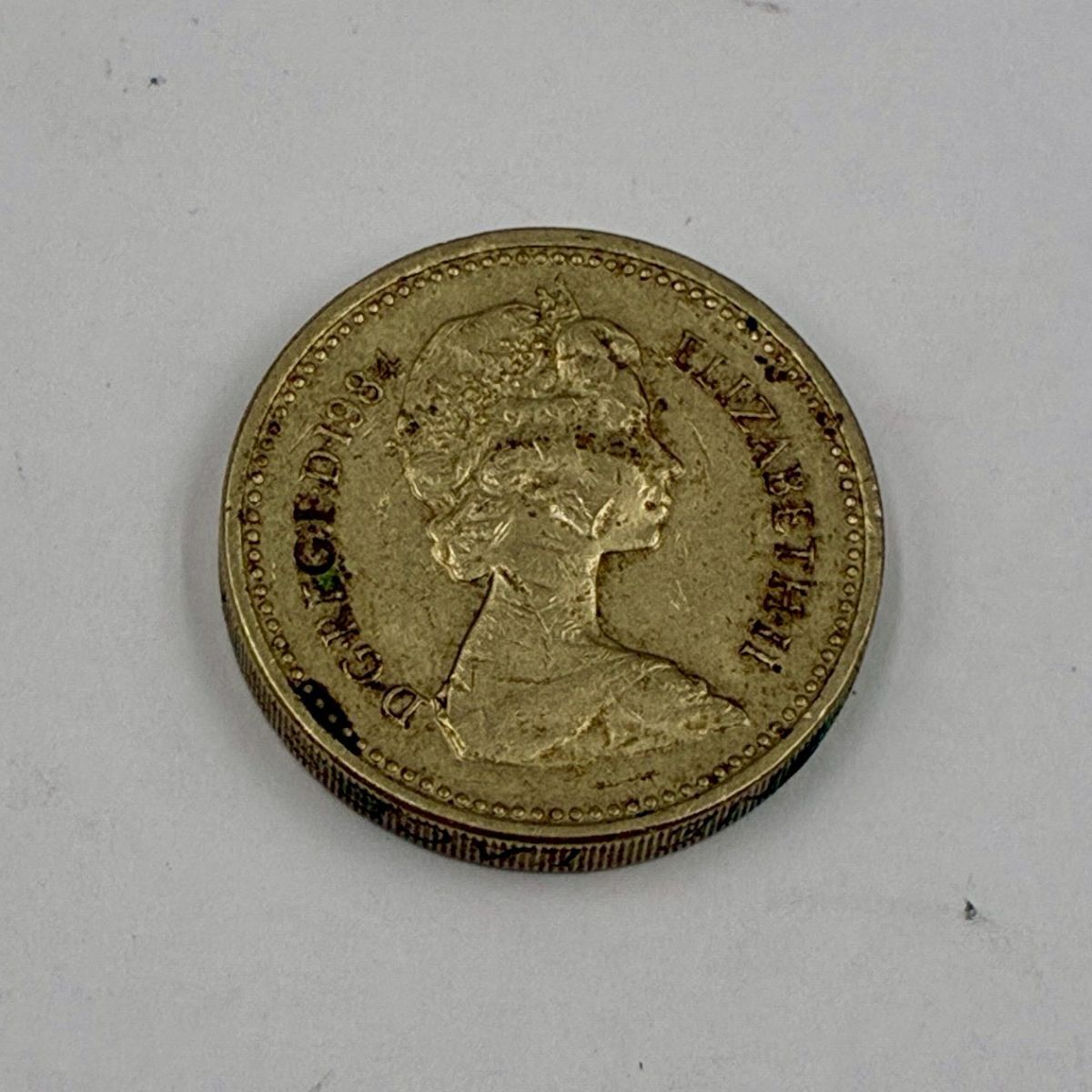 1円～③【送料230円】英国 旧1ポンド硬貨 詳細未鑑定1984年 エリザベス2世 スコットランド アザミ 古銭 コイン #③16