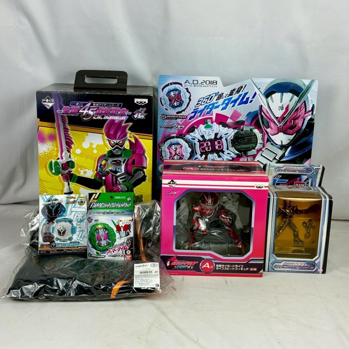 1円〜⑧ 仮面ライダー まとめ DXジクウドライバー エグゼイド ドライブ フィギュア ゴーストアイコン タオル 一番くじ 等 ＃③67