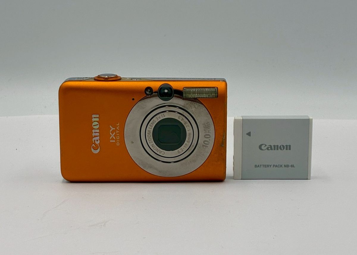 1円～③【送料230円】Canon キヤノン IXY Digital110 IS オレンジ PC1355 コンパクトデジタルカメラ 本体 バッテリー 付き コンデジ #③26
