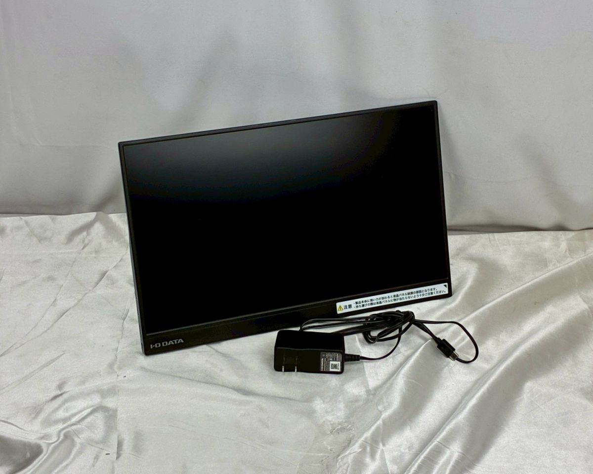 1円～⑤【動作確認済】I-O DATA アイオーデータ 15.6インチ モバイルモニター LCD-CF161XDB-M Type-C HDMI フルHD ADS 軽量　#③23
